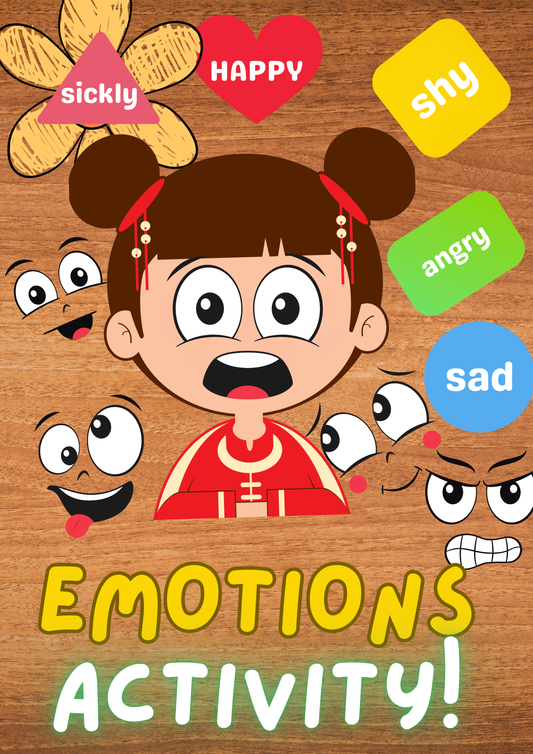 Kids emotions activity + FREE Animal coloring book
